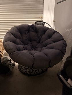 Papasan Swivel Chair