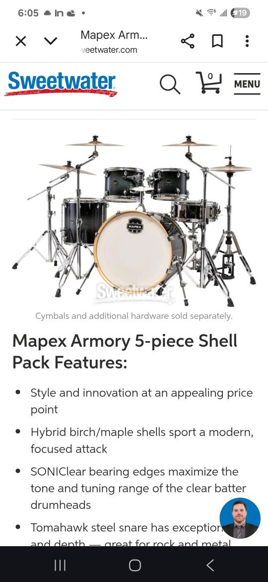 5 Piece DRUM SET