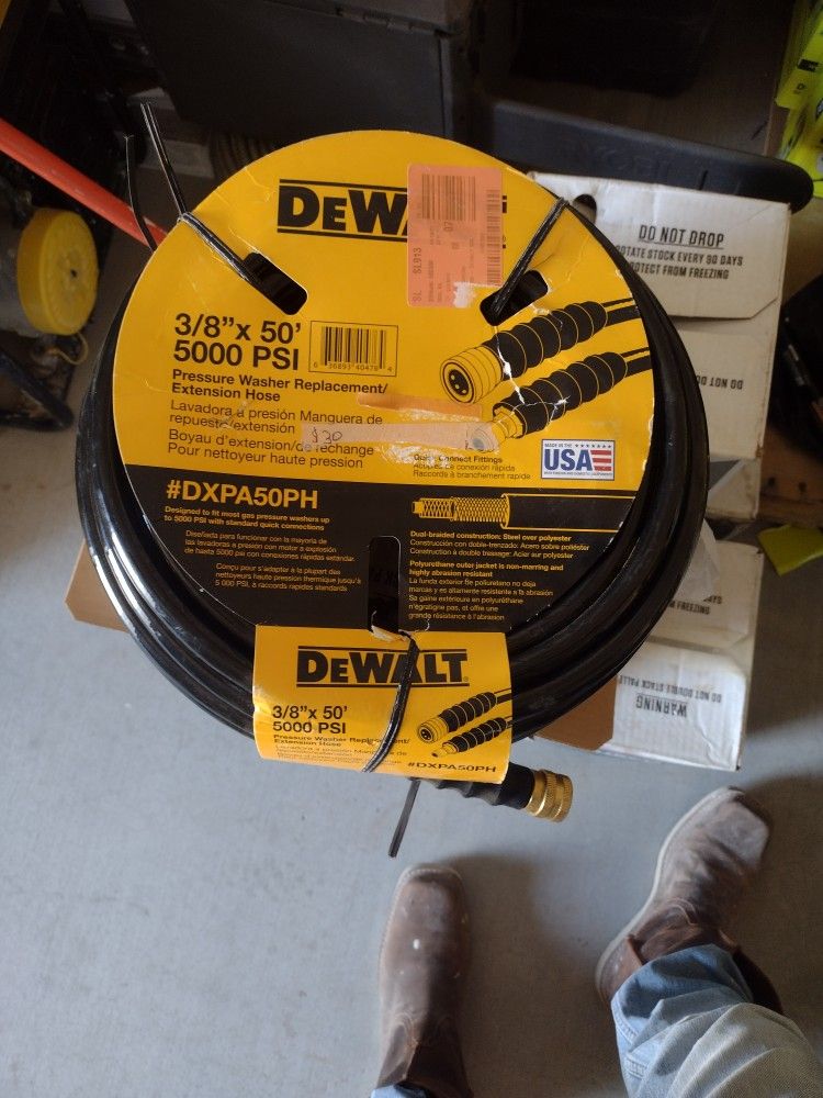 3/8x50' Ft 5000psi Pressure Washer Hose