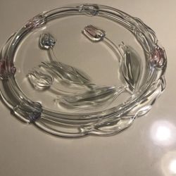 Mikasa crystal plate never used