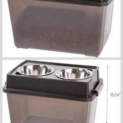 Elevated Dogs Bowls W/Storage