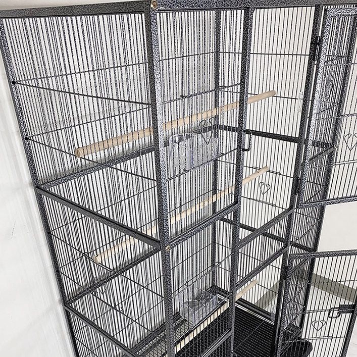 (Brand New) $165 X-Large 69-inch Bird Cage Rolling Stand for Mid-Sized Parrots Cockatiels Parakeets Lovebirds