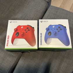 Xbox Controller Blue And Red