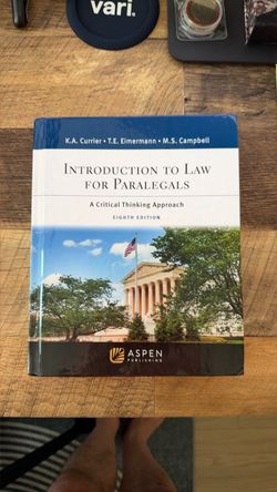 Introduction to Law for Paralegals: A Critical Thinking Approach