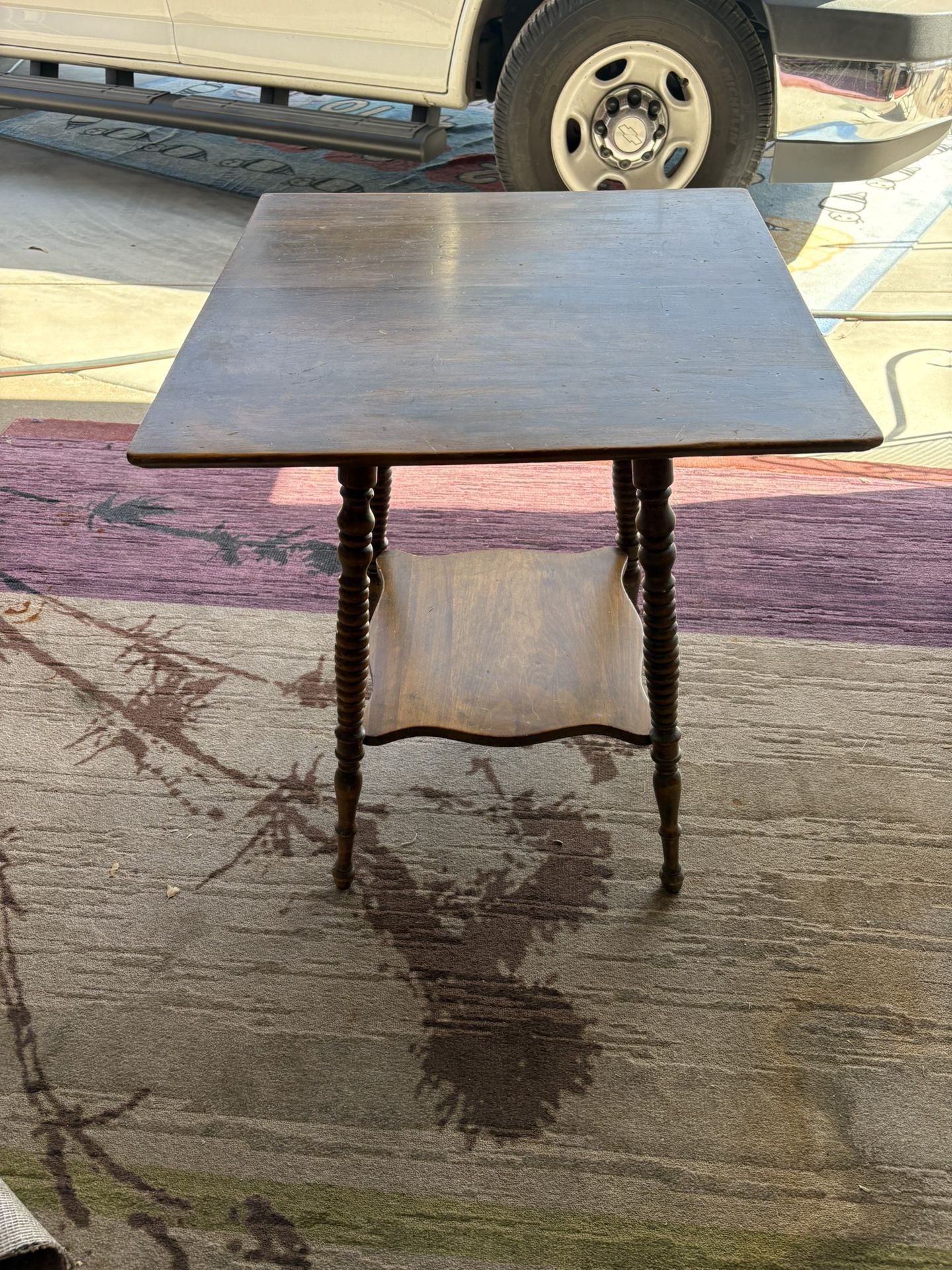 Antique end table