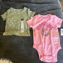 New 12 month baby girl shirts