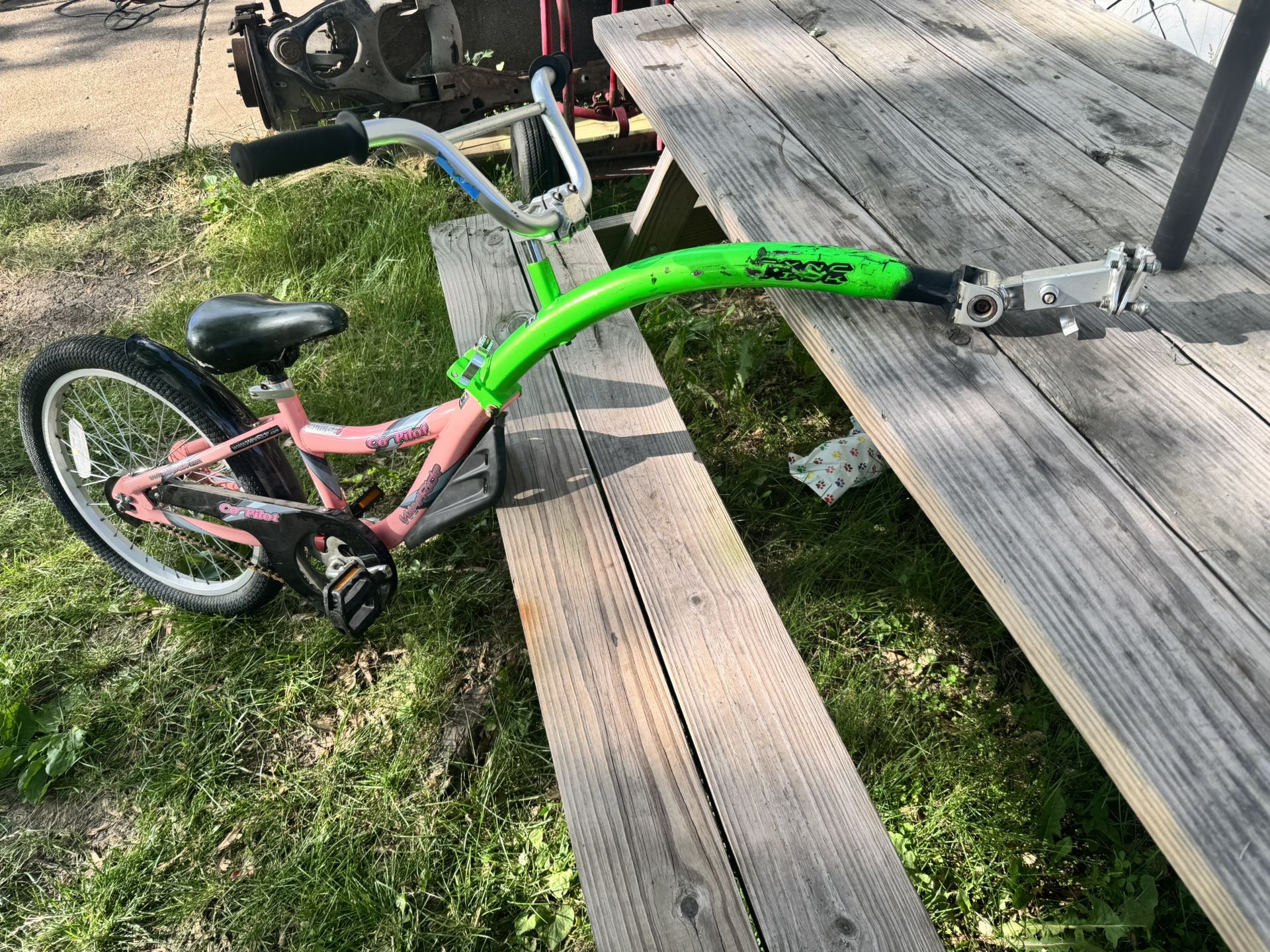 WeeRide Co-Pilot Bike Trailer Para Niños. Oh Niñas