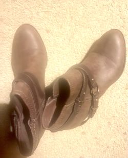 Indigo brown ankle boots size 8