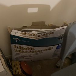 Bath seats and toilet Guard rails in box