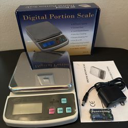 Update International 20 lb Digital Portion Scale with LCD Screen