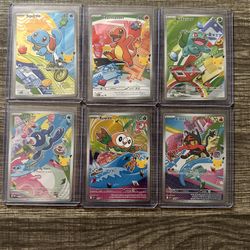 Pokemon First Partner Illustration Gen 1, Gen 4