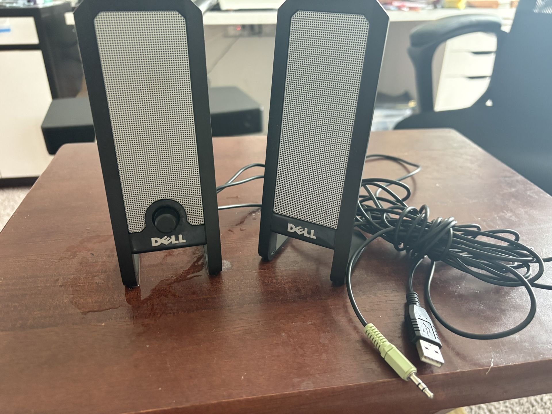 Dell Two Piece Stereo System A225- Black And Silver
