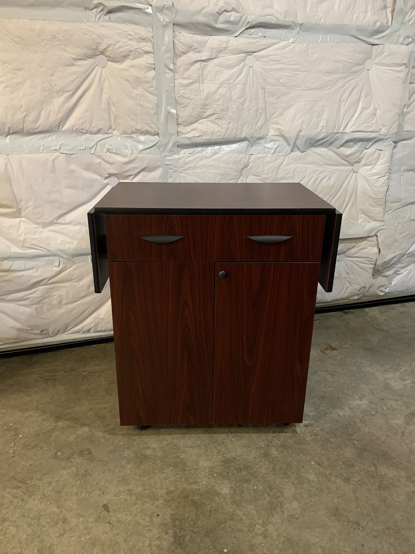 Mobile And Collapsible Table Top Cabinet/refreshment Center