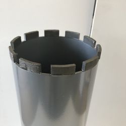 Concrete Core Drill Bits from 1 1/4 up to 10 inches from $50 to $225 will cut through rebar