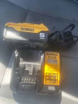 Dewalt 20v 5.0 battery and charger