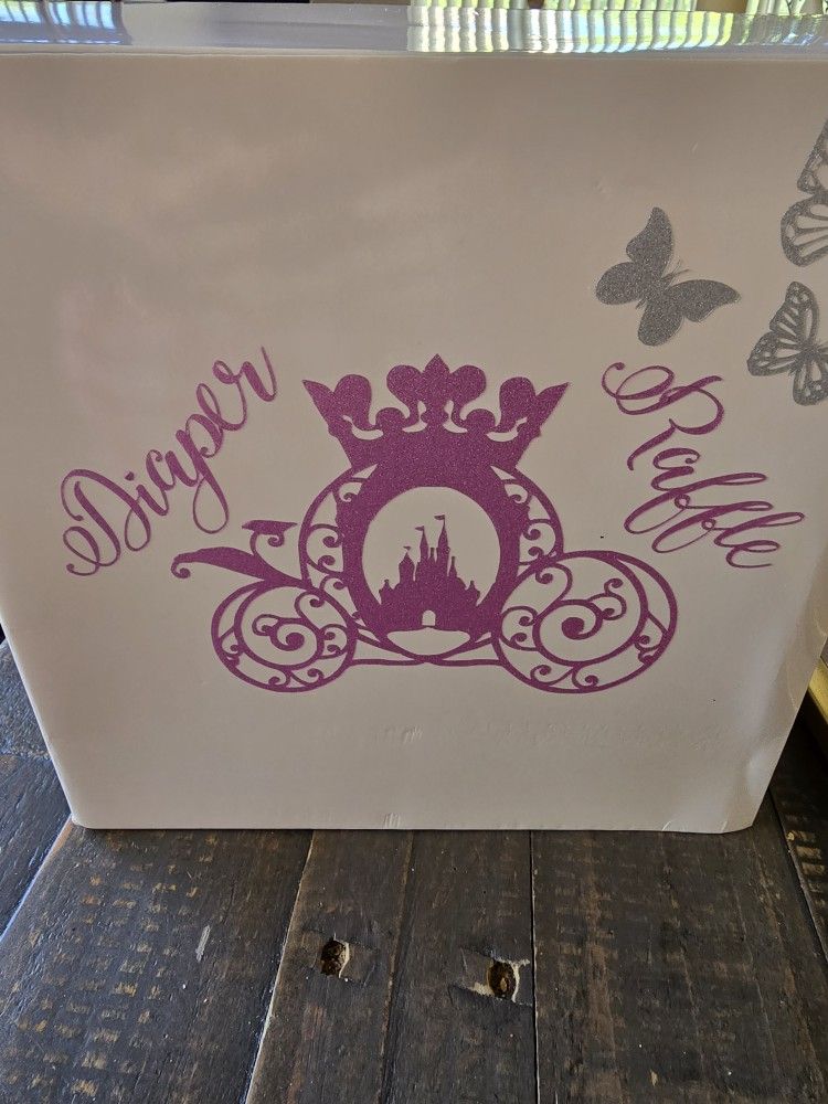 Diaper Raffle Box For Baby Shower