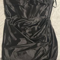 Black Corset Top, GB Girls Strapless