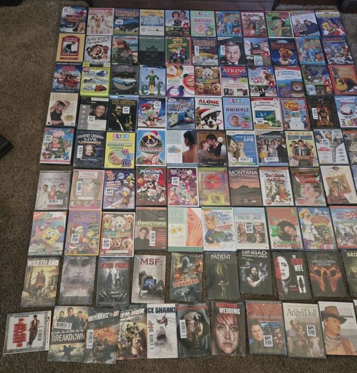 Lot of 100 DVD Movies