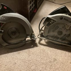 2 Skill Saws Skill Saw 2.3,, Black&Decker 2 1/8HP