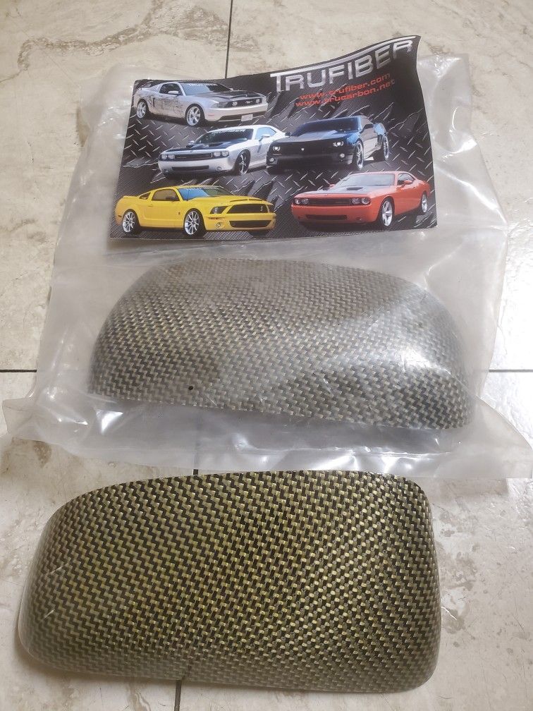 2005-2009 Ford Mustang Rear Carbon Fiber Mirror Caps