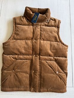 Polo Ralph Lauren Convertible Corduroy Down Puffer Vest Jacket