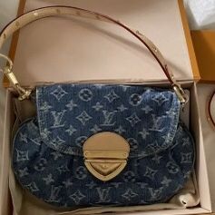 Louis Vuitton denim shoulder bag