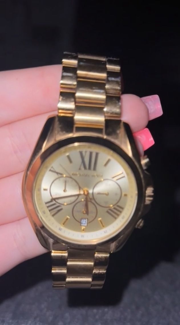 Michael Kors Unisex Gold Watch