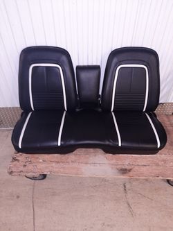 1967 camaro deluxe front bench seat very rare all new foam and covers