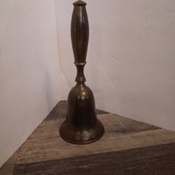 Vintage School Handheld Brass Bell