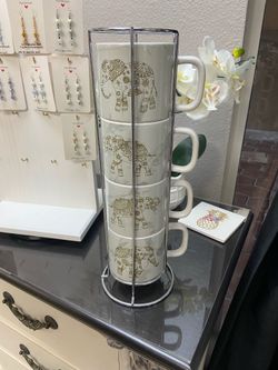 Elephant decor coffee mugs