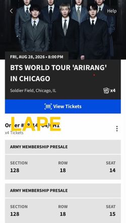 BTS Concert at Soldier Field, Chicago IL