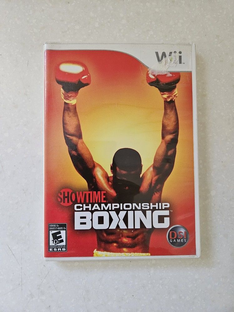 Wii Showtime Championship Boxing With Manual And Case