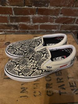 Snake Pattern Slip On Vans
