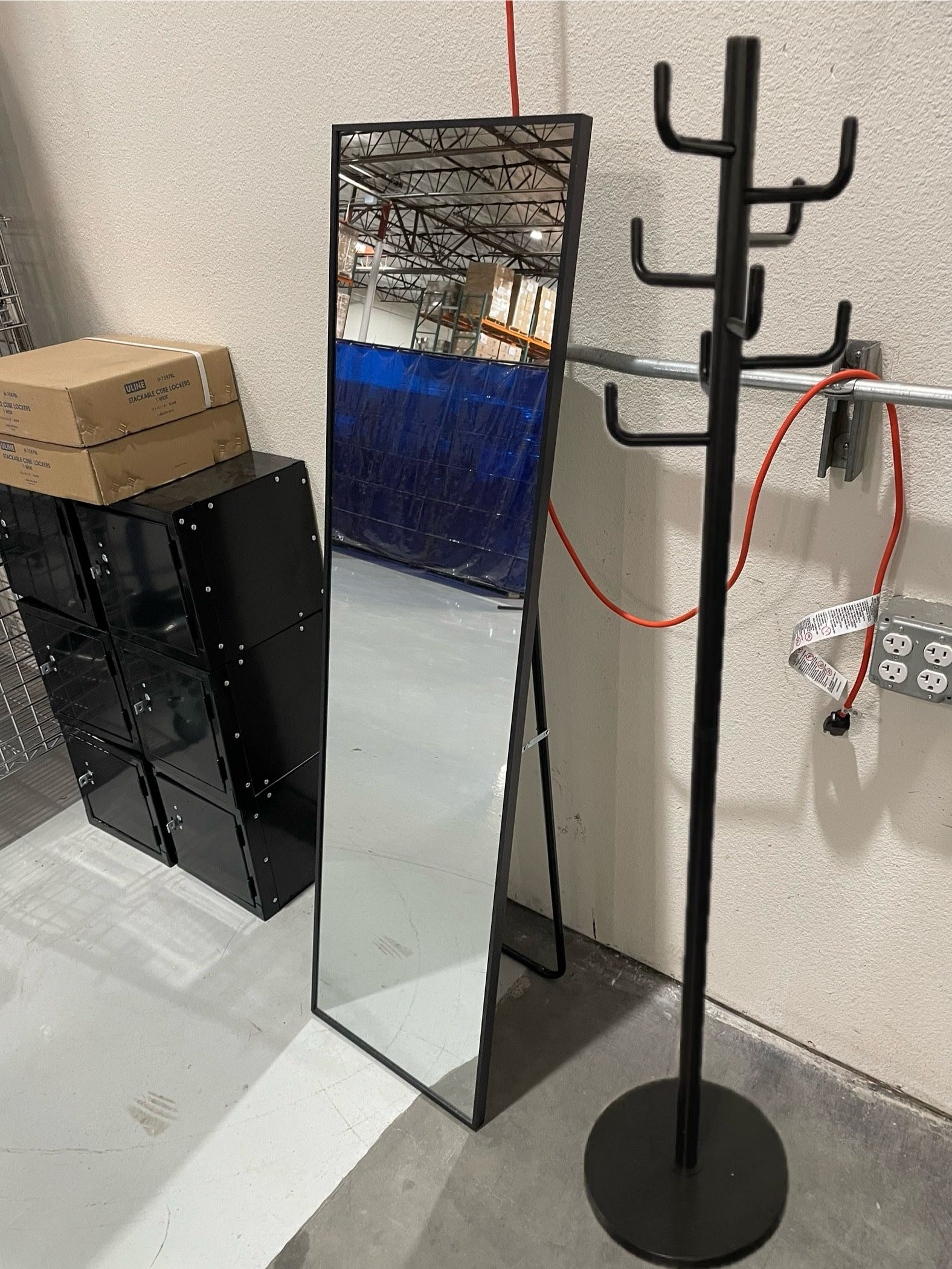 Coat Rack, Locker, Full Length Mirror