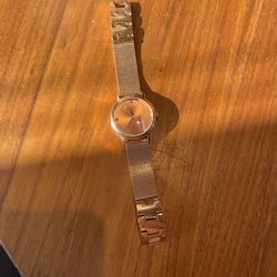 guess watch rose gold