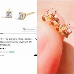 14k gold.. purchased from zales store a little under a year ago.