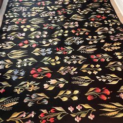 Romanian Floral Wool Rug