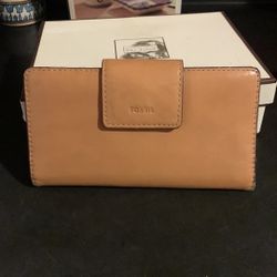 Fossil Credit Card Brown Wallet 