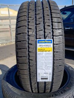Tires New 285/45R22 Goodyear Steadfast HT $790 Set Of Four Install Mount And Balance