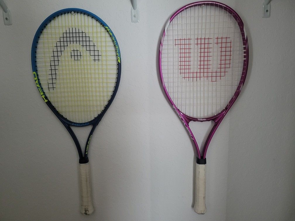 Only Used Once Tennis Rackets