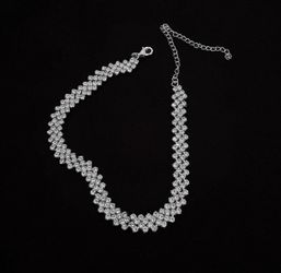 Women’s Rhinestone Choker Style Necklace 