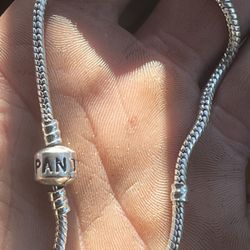 Pandora Moments Barrel Clasp Snake Chain Bracelet