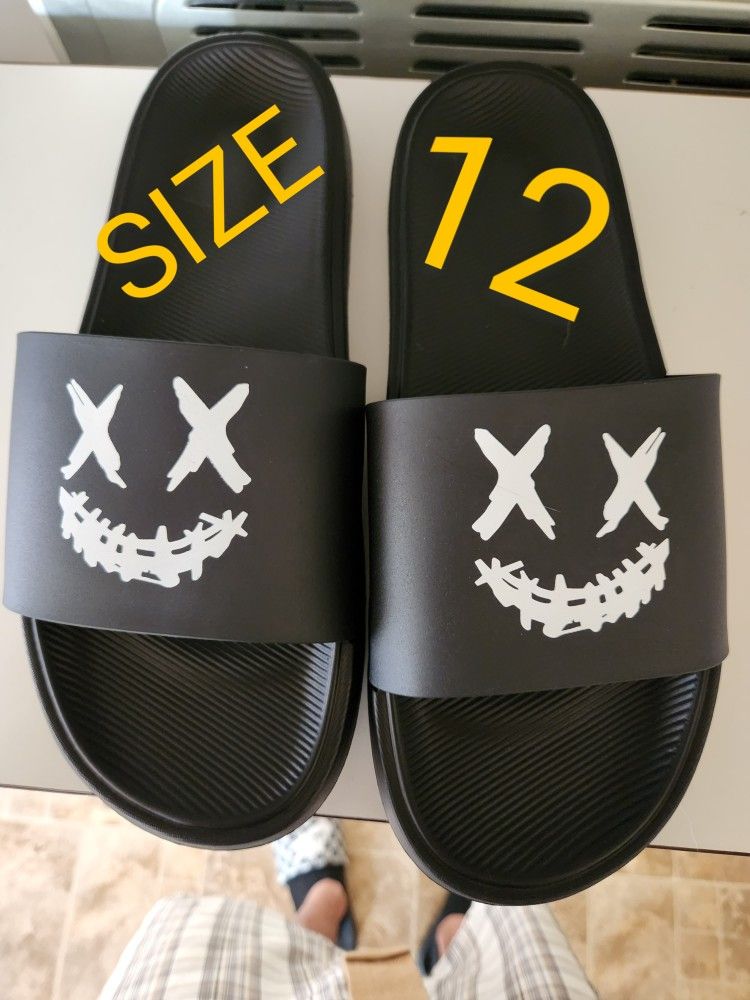Black Slides Size 12