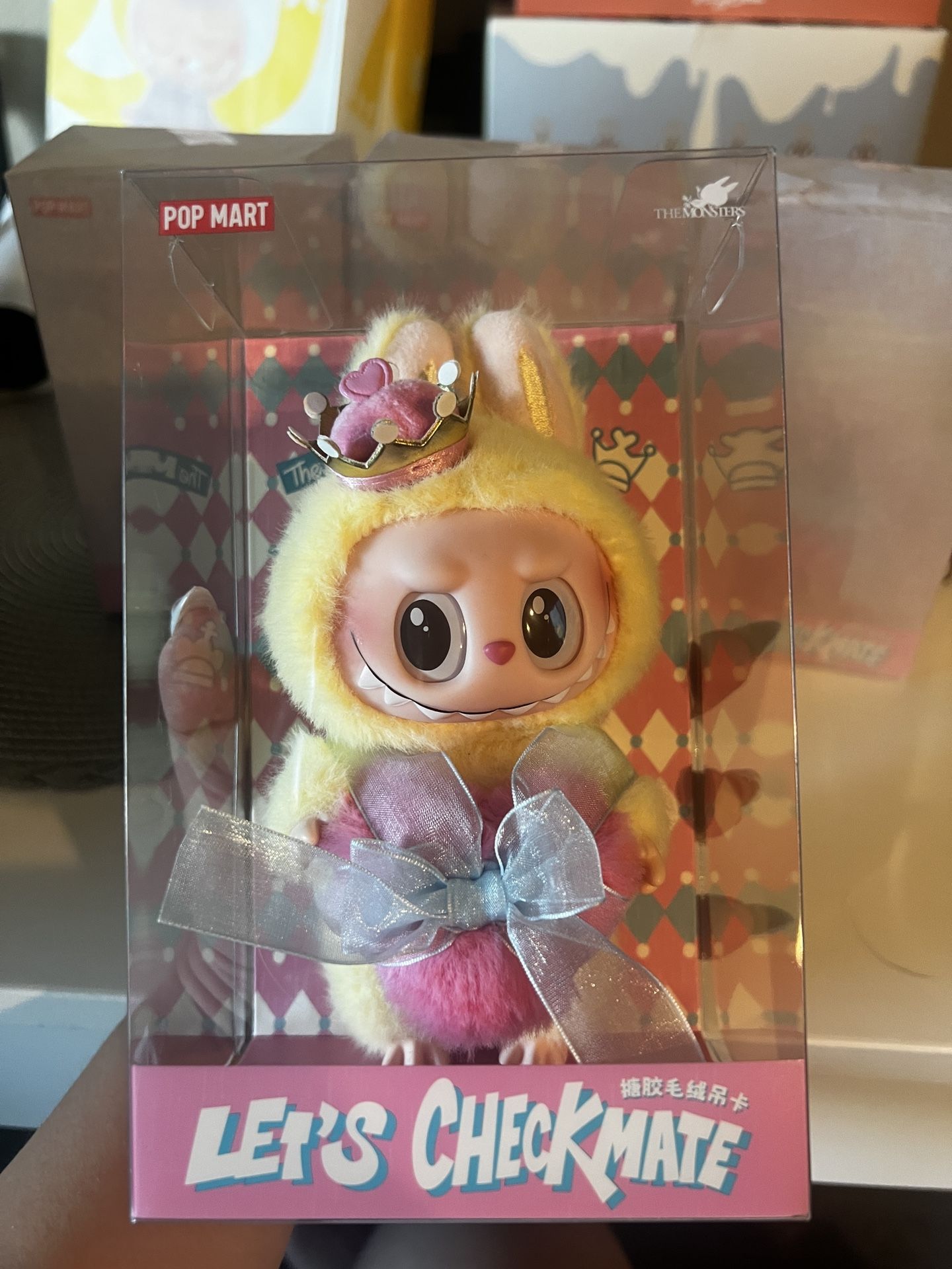 THE MONSTERS Let's Checkmate Series-Vinyl Plush Hanging Card