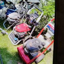 3 Gas Powerwashers.   2 Honda One Ryobi