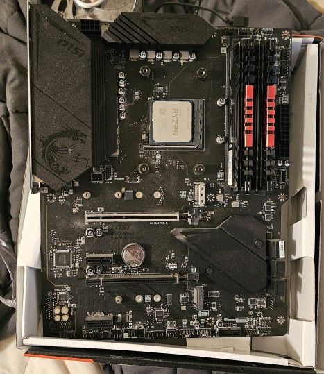 MSI B550 and Ryzen 5800x