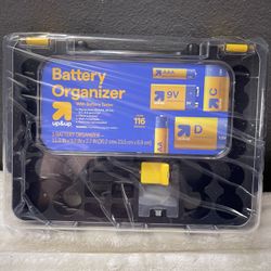 Battery Organizer with Battery Tester - up&up