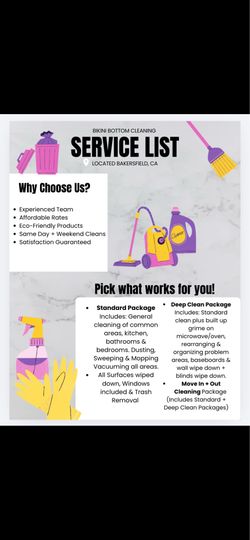 Bikini bottom cooking and cleaning services