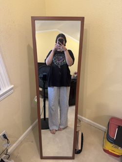 Standing Mirror with Storage