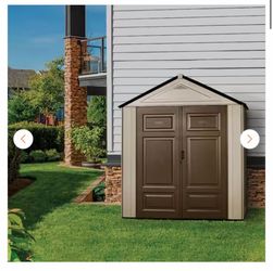 Big Maximum Junior, 3 ft. 5 in. x 7 ft. W x 8 ft. D Plastic Storage Shed, 147 sq. ft.